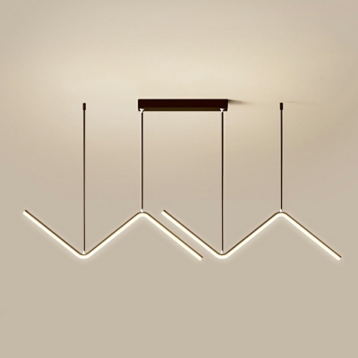 Contemporary Geometric Island Chandelier Lights Metal Ceiling Pendant Light