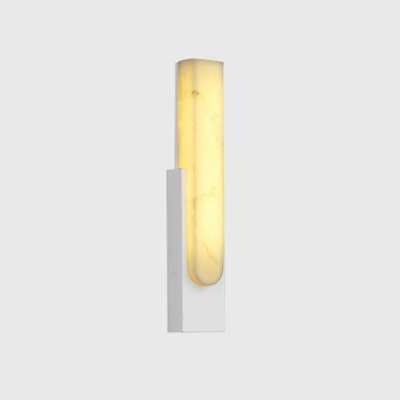 Contemporary Stone Sconce Light Fixture LED Light for Living Room