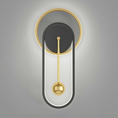 Designer Ellipse Post-modern Wall Lighting Fixtures Creative Metal Wall Sconce Lights