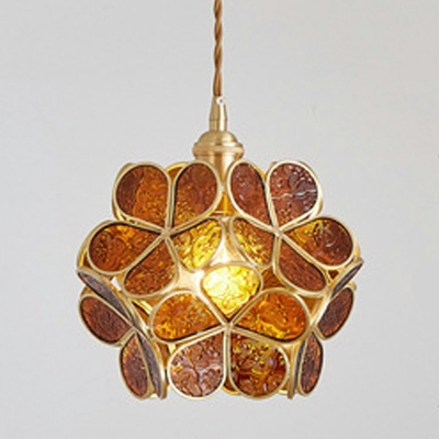 Flower Glass Hanging Light Fixtures Modern Minimalism Pendant Lighting Fixtures for Dinning Room
