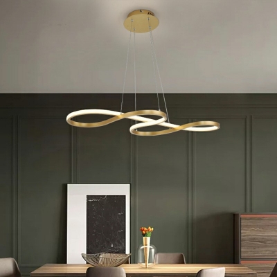 Hanging Ceiling Light Contemporary Style Acrylic Hanging Light Kit for Living Room