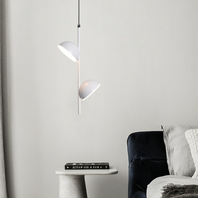Metal Pendant Lighting Modern Style 2-Light Pendant Light for Bedroom
