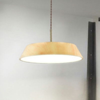 Modern Style LED Pendant Light Metal 1 Light Hanging Light in Natural for Bedside