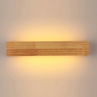 Wood Wall Light Sconces Modern Linear Flush Mount Wall Sconce for Bedroom