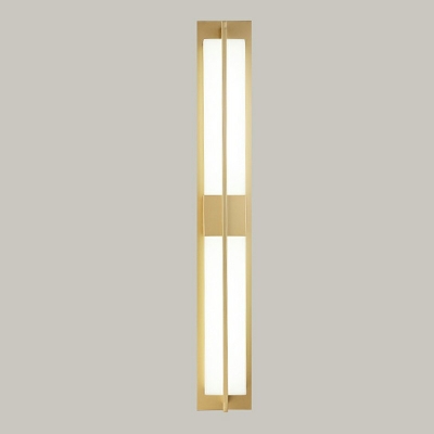 1-Light Sconce Light Fixture Contemporary Style Rectangle Shape Metal Third Gear Wall Mounted Lighting