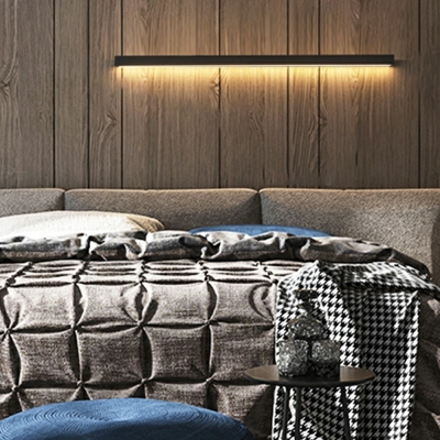 1-Light Sconce Lights Modernist Style Linear Shape Metal Warm Light Wall Lighting Fixtures