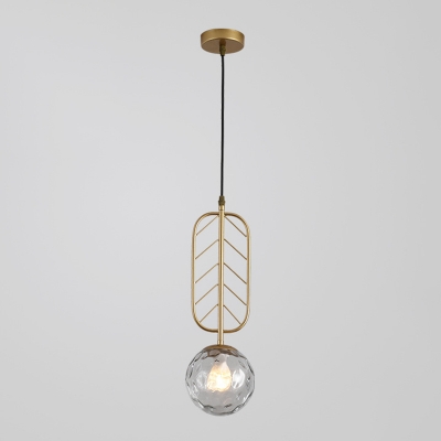 3-Light Pendant Ceiling Lights Minimalist Style Globe Shape Metal Hanging Lamp Kit