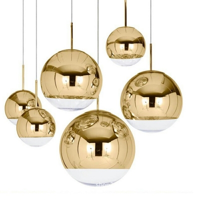 Metal Globe Hanging Pendant Lights Modern Minimalism Ceiling Pendant Light for Living Room
