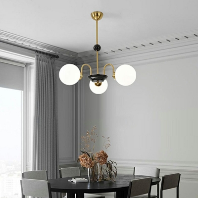 Pendant Lighting Kit Modern Style Glass Hanging Lamps Kit for Living Room