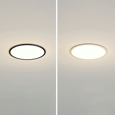 1 Light Contemporary Ceiling Light Round Acrylic Ceiling Fixture