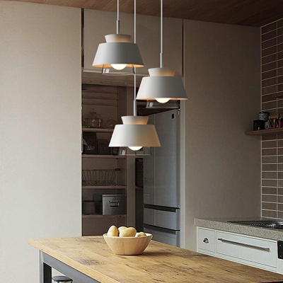 1-Light Suspension Pendant Minimalist Style Geometric Shape Metal Hanging Ceiling Lights