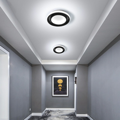 2 Light Flush Light Geometric Acrylic Flush Mount for Cloakroom