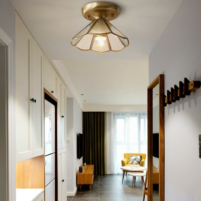 All Copper Flush Mount Lighting Fixtures Modern Minimalist Bedroom Flushmount Lighting
