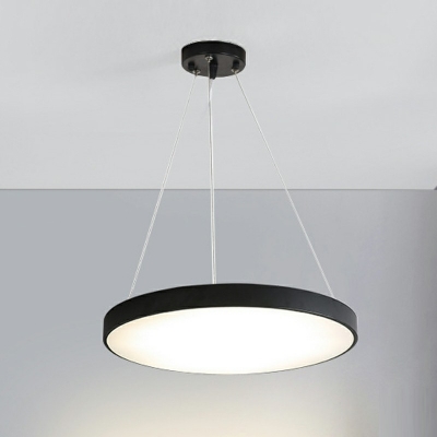 Contemporary Style Chandelier Lamp Round Metal Chandelier Light