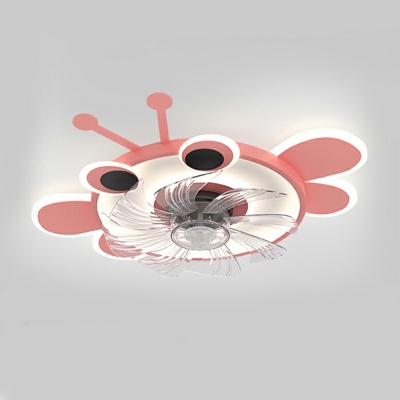 Kids Style Cartoon Ceiling Fan Acrylic Ceiling Fan for Bedroom
