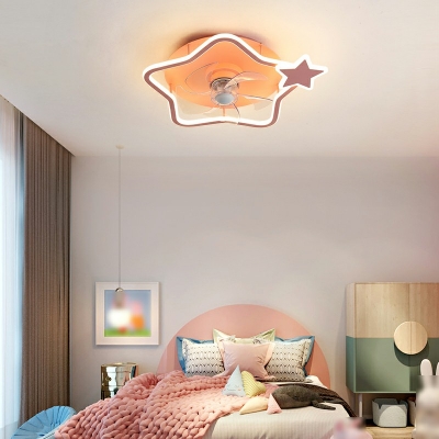 Kids Style Ceiling Fans Cartoon Acrylic Ceiling Fans for Bedroom