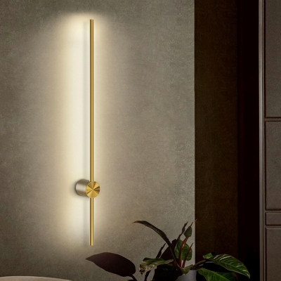 Modern Indoor Wall Sconces Metal and Acrylic Linear Shape Wall Lighting Fixtures