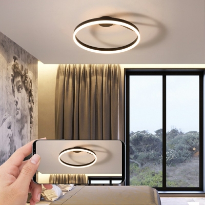 Modern Minimalist Semi Flush Mount  Nordic Style Acrylic Flushmount Light for Living Room and Bedroom