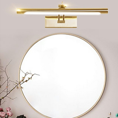 Modern Vanity Light Stainless Steel Waterproof Anti-fog Makeup Wall Mounted Mirror Front