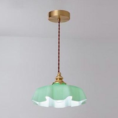 Nordic Postmodern Style Simple Single Chandelier Glass Macaronl Pendant Light