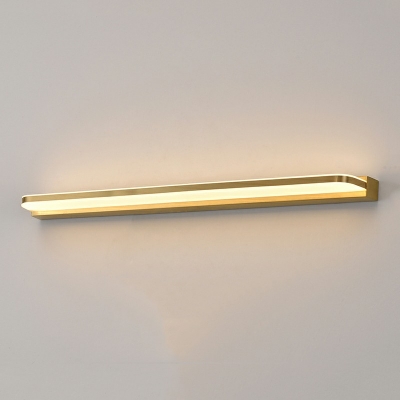 Postmodern Style Strip Wall Light Metal Wall Sconces for Bedroom