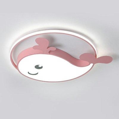 Whale Cartoon LED Flushmount Lighting Flush Mount Lighting Fixtures