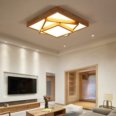 1 Light Contemporary Ceiling Light Overlapping Acrylic Ceiling Fixture