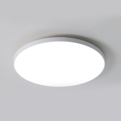 1 Light Round Flushmount Light Slim Acrylic Ceiling Light for Bedroom Living Room