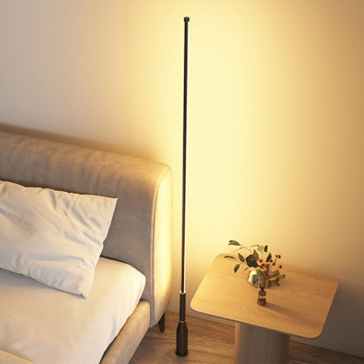 1-Light Stand Up Lamps Minimalism Style Linear Shape Metal Floor Standing Lamp