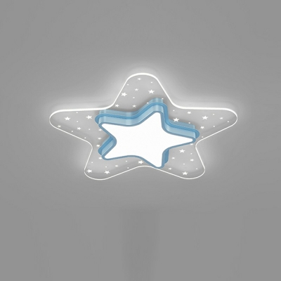Contemporary LED Flushmount Lighting Star Flush Mount Light for Living Room