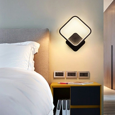 Geometric Shape Wall Mounted Light Fixture Metal and Acrylic led Wall Light Sconce