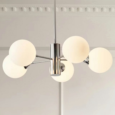 Metal Chandelier Lighting Fixtures Globe Modern Multi Pendant Light for Living Room