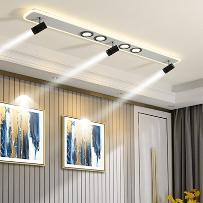 Modern Linear Flush Mount Lighting Metal Ceiling Flush Mount for Bedroom
