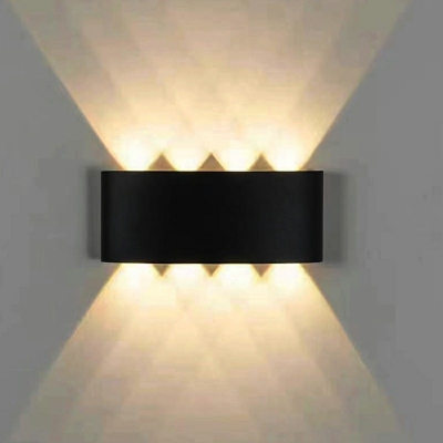 Modern Minimalist LED Aluminum Wall Sconce Indoor and Outdoor Waterproof Aisle Sconce Lights in RGB Light