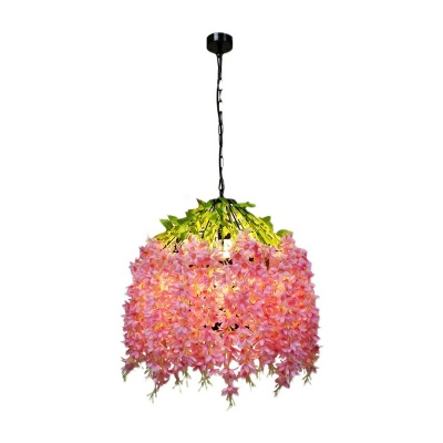 Postmodern Industrial Style Ceiling Pendant  Simple  Pendant Light for Dining Room with Fake Plant
