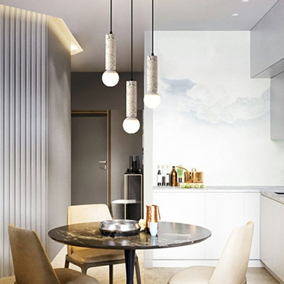 Stone Pendant Lighting Fixtures Modern Minimalism Suspension Light for Living Room