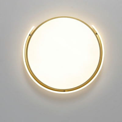 2 Light Contemporary Ceiling Light Round Acrylic Ceiling Fixture