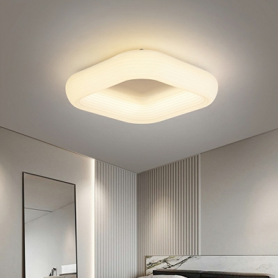 Contemporary Round Flush Mount Ceiling Light Glass Led Ceiling Lights