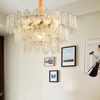 Drum Elegant Chandelier Lighting Fixtures Modern Suspension Light for Bedroom