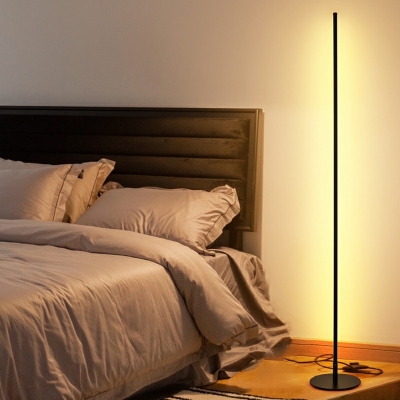 Ins Simple LED Living Room Bedroom Vertical Line Floor Lamp Standing Lamps