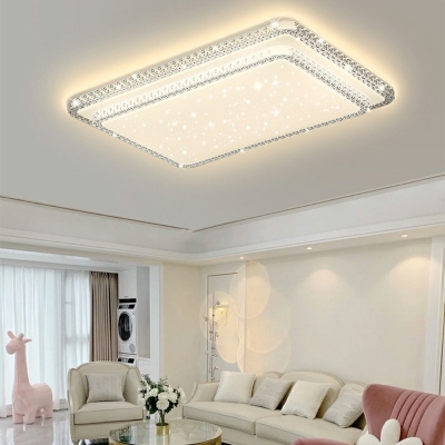 LED Contemporary Ceiling Light Simple Nordic Crystal Pendant Light Fixture for Living Room