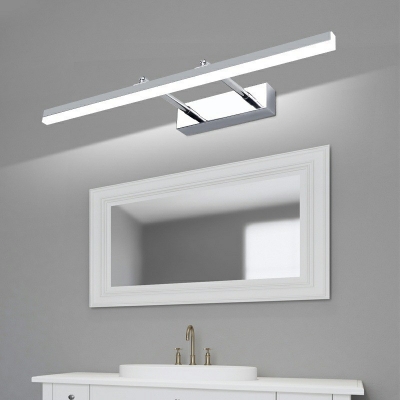 Adjustable Light Modern Bathroom Vanity Light with Swivel Lamp Head Acrylic Wall Sconce
