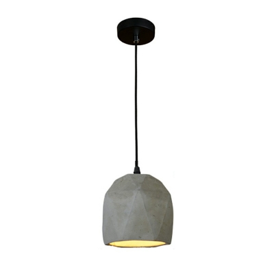 Cone Pendant Ceiling Lights Modern Style Stone 1-Light Ceiling Pendant Light in Grey