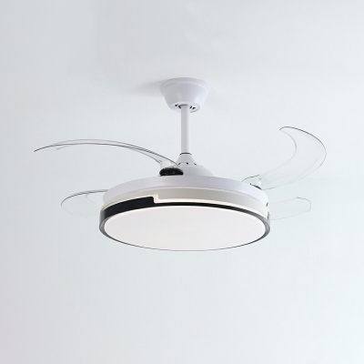Flush Mount Ceiling Light Fan 9.8