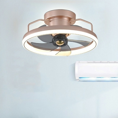 Flush Mount Fan Lighting Children's Room Style Acrylic Flush Mount Ceiling Fan Light for Living Room