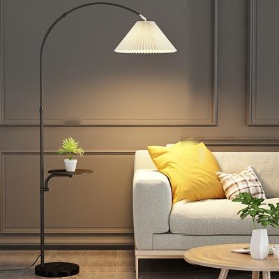 Modern Fabric Floor Lamp Down Lighting for Living Room and Bedroom