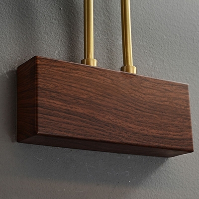 Nordic Style Strip Wall Light Wooden Wall Lamp for Bathroom