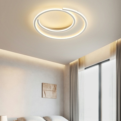 1 Light Contemporary Ceiling Light Circle Rubber Ceiling Fixture