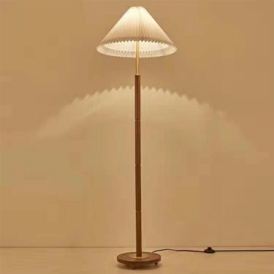 1-Light Stand Up Lamps Minimalist Style Cone Shape Metal Floor Standing Lamp