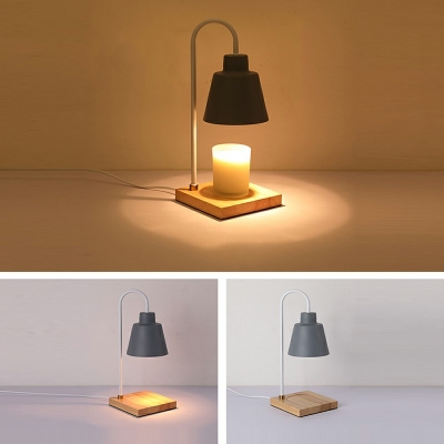 1-Light Table Lamp Contemporary Style Geometric Shape Metal Nights Stand Lamp (without Aromatherapy Candles)